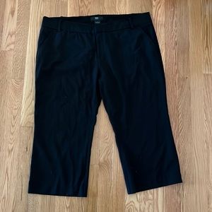 Mossimo Black Stretch Capris Pants Size 16